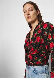 Dorothy Perkins Multi Rose Print Wrap Top