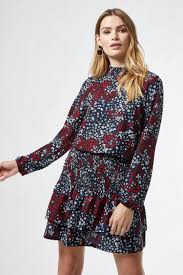 Dorothy Perkins Floral Print Shirred Mini Dress