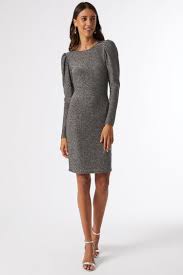 Dorothy Perkins Silver Bodycon Mini Dress