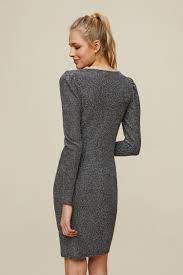 Dorothy Perkins Silver Bodycon Mini Dress