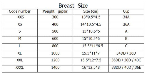 800 g C cup Quality Silicone breast form